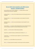 Bio 117 WVU Exam Questions and 100&percnt; Correct Answers &vert; Verified Solutions