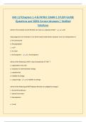BUNDLE FOR Bio 117 EXAMS ALL Questions with 100&percnt; Correct Answers &vert; Verified SOLUTIONS 