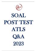 SOAL  POST TEST  ATLS  Q&A  2023