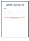 RVTI Level 1 Certification Practice Exam & Study Guide 2026