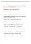 NURS3100 Final Study Guide Questions and Answers 2025&sol;2026  with complete solution &vert; Graded A&plus; 