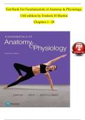 TEST BANK For Fundamentals of Anatomy and Physiology&comma; 11th Edition by Frederic H Martini&comma; Verified Chapters 1 - 29&comma; Complete Newest Version
