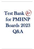 Test Bank for PMHNP Boards 2022 Questions and Answers