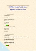NAADAC Practice Test 1&vert; Exam Questions & Correct Answers&period;     