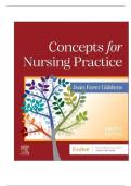 TEST BANK FOR Concepts for Nursing Practice 4th Edition by Jean Foret Giddens ISBN&colon;9780323809825 COMPLETE GUIDE ALL CHAPTERS COVERED WITH RATIONALES 100&percnt; VERIFIED A&plus; GRADE ASSURED&excl;&excl;&excl;&excl;&excl;NEW LATEST UPDATE&excl;&excl;&excl;&excl;&excl;