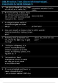CDL Practice Test &lpar;General Knowledge&rpar; Questions & Valid Answers