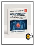Module 1 to 10 Exam & Final Exam - BIOD 331 &sol; NURS 231 Pathophysiology &vert; Portage Learning &ndash; Latest Update & Verified