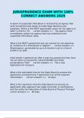 JURISPRUDENCE EXAM WITH 100&percnt; CORRECT ANSWERS 2025