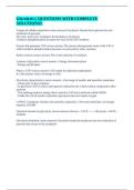Glycolysis &vert;&vert; QUESTIONS WITH COMPLETE SOLUTIONS&excl;&excl;