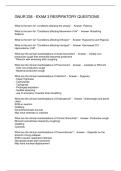 GNUR 238 - EXAM 3 RESPIRATORY QUESTIONS