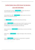 Certified Pediatric Nurse &lpar;CPN&rpar; Practice Test Questions&ndash; Latest 2025-2026 Edition&period;