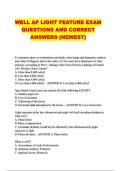 WELL AP FULLY PACKAGED EXAM  QUESTIONS AND VALIDATED RESPONSES