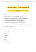 OMIS 351 Quiz 7 Exam Questions & Answers Latest Update Graded A&plus;