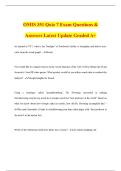 OMIS 351 Quiz 7 Exam Questions & Answers Latest Update Graded A&plus;