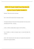 OMIS 351 Study Guide Exam Questions & Answers Latest Update Graded A&plus;