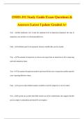 OMIS 351 Study Guide Exam Questions & Answers Latest Update Graded A&plus;
