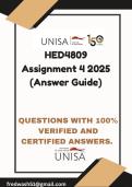 HED4809 Assignment 4 2025 &lpar;Answer Guide&rpar;