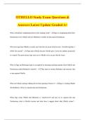 OTHELLO Study Exam Questions & Answers Latest Update Graded A&plus;