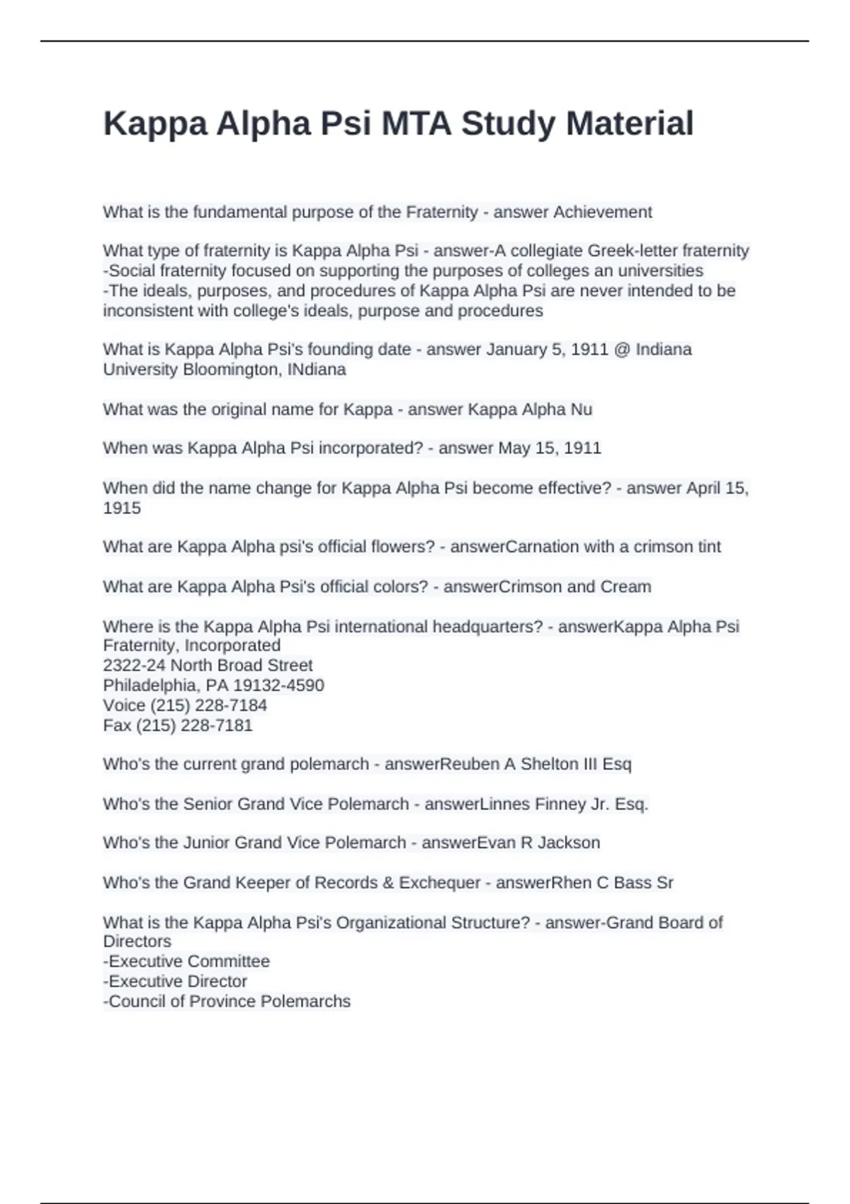 Multinomial In Kappa Study.pdf Kappa Alpha Psi MTA Study Material Questions and Answers 100% Solved ...