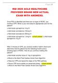 RQI 2025 ACLS HEALTHCARE  PROVIDER BRAND NEW ACTUAL  EXAM WITH ANSWERS&period;