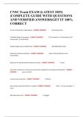 CNSC Exam EXAM &lpar;LATEST 2025&rpar; &vert;COMPLETE GUIDE WITH QUESTIONS AND VERIFIED ANSWERS&vert;GET IT 100&percnt; CORRECT