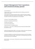 Airport Management Test 3 questions well answered already passed