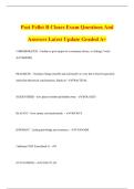Post Pellet B Closes Exam Questions And Answers Latest Update Graded A&plus;