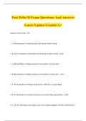 Post Pellet B Exam Questions And Answers Latest Update Graded A&plus;