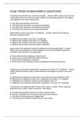 CSLB TRADE EXAMS SAMPLE QUESTIONS 