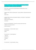 Study Guide for General Standards&sol;Core Exam Questions with Correct Solutions