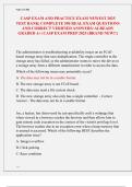 CASP EXAM AND PRACTICE EXAM NEWEST 2025 TEST BANK&vert; COMPLETE 550 REAL EXAM QUESTIONS AND CORRECT VERIFIED ANSWERS&sol; ALREADY GRADED A&plus;&vert; CASP EXAM PREP 2025 &lpar;BRAND NEW&excl;&excl;&rpar;