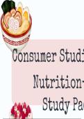 Food and Nutrition Summary -  Consumer Studies Gr 11
