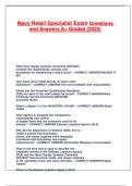 Navy Retail Specialist Exam Questions and Answers A&plus; Graded &lpar;2025&rpar;&period;
