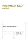 FMF BOARD QUESTIONS &lpar;CORE&rpar; 2025 QUESTIONS WITH 100&percnt; SOLVED ANSWERS&excl;&excl;