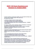 NUR 1140 Exam Questions and Answers A&plus; Graded &lpar;2025&rpar;&period;