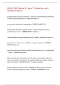 WGU C191 Module 1 Exam 73 Questions with Verified Answers&comma;100&percnt;CORRECT