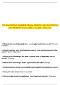  PSI CALIFORNIA BARBER STUDY GUIDE EXAM QUESTIONS AND ANSWERS GRADED A&plus; LATEST UPDATE&period;