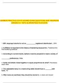  BARBER PRACTICE STATE BOARD EXAM QUESTIONS AND ANSWERS GRADED A&plus; 100&percnt; GUARANTEED SUCCESS&period;