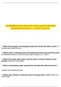 CA BARBER EXAM SHAVING EXAM QUESTIONS AND ANSWERS GRADED A&plus; LATEST UPDATE&period;