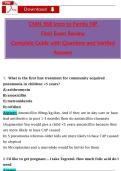 CMN568 &ndash; Introduction to Family Nurse Practitioner &vert; Final Exam Review &ndash; Complete Guide with Verified Questions and Answers &lpar;2025&sol;2026&rpar;