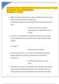 NUR Med Surg Comprehensive Review for NCLEX Exam 1 &vert; Verified Questions and Answers &vert; A&plus; Graded &vert; Latest Update
