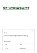 ECCC - GE 2025 EXAM QUESTIONS WITH 100&percnt; VERIFIED ANSWERS&excl;&excl;