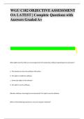 WGU C182 Objective Assessment &lpar;OA&rpar; &vert; Latest Exam Questions with Correct Answers &vert; Graded A&plus;
