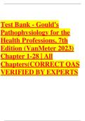Test Bank for Gould&rsquo;s Pathophysiology for the Health Professions&comma; 7th Edition &mdash; Complete Chapters 1&ndash;28&comma; Verified Q&A for Comprehensive Exam Prep