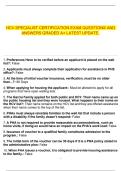 HCV SPECIALIST CERTIFICATION EXAM QUESTIONS AND ANSWERS GRADED A&plus; LATEST UPDATE&period;