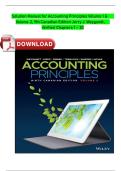 Solution Manual for Accounting Principles Volume 1 & Volume 2&comma; 9th Canadian Edition Jerry J&period; Weygandt&comma; Verified Chapters 1 - 20&comma; Complete Newest Version