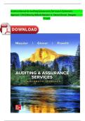 Solution Manual for Auditing & Assurance Services A Systematic Approach 12th Edition by William Messier Jr&comma; Steven Glover&comma; Douglas Prawit