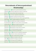 Determinants of Interorganizational Relationships