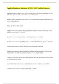 Applied Healthcare Statistics - WGU &vert;&vert; 100&percnt; Verified Answers&period;