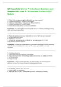 CA Household Movers Practice Exam Questions and Answers Best rated A&plus; Guaranteed Success Latest Update